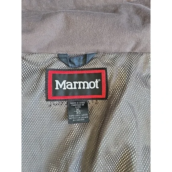 Marmot Jacket Mens XL Blue Gray Waterproof Hooded Ski Snowboard